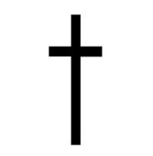 Plain black cross