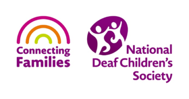 Connecting families and National deaf children's society logos