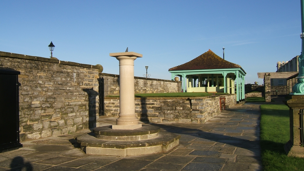 Photo of the restored sundial