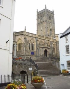 Axbridge church and high street