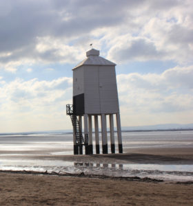 Burnham-on-Sea beach and lighthouse