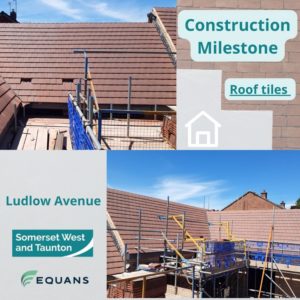  Reaching a construction milestone with the new build programme at North Taunton, roof tiles