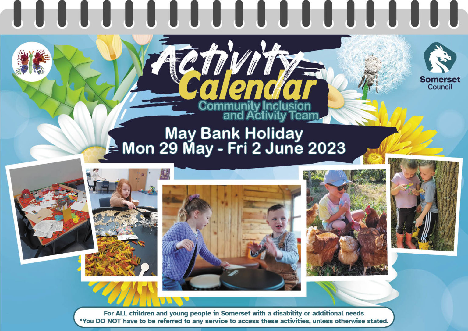 Community Inclusion and Activity Team Spring Calendar