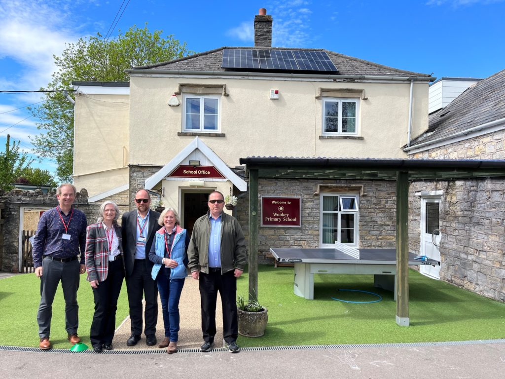 Site visit of Wookey Primary School and its new energy efficient features