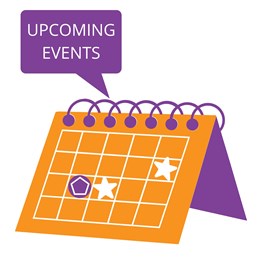 Illustration of upcoming event calendar