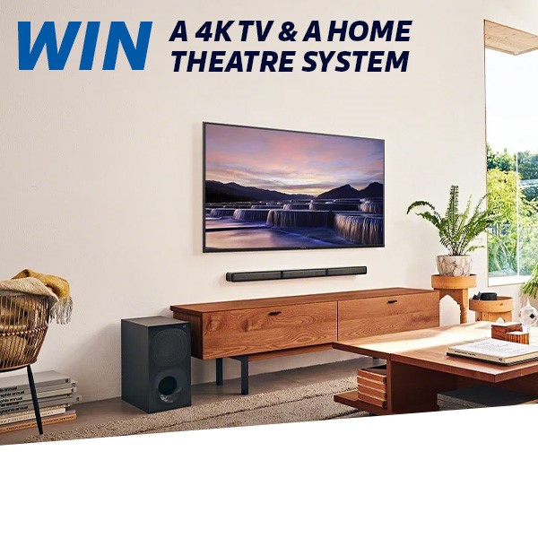 Illustration of the home entertainment system lottery prize