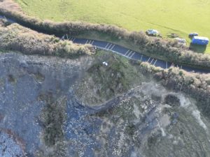 Cliff erosion image at Watchet