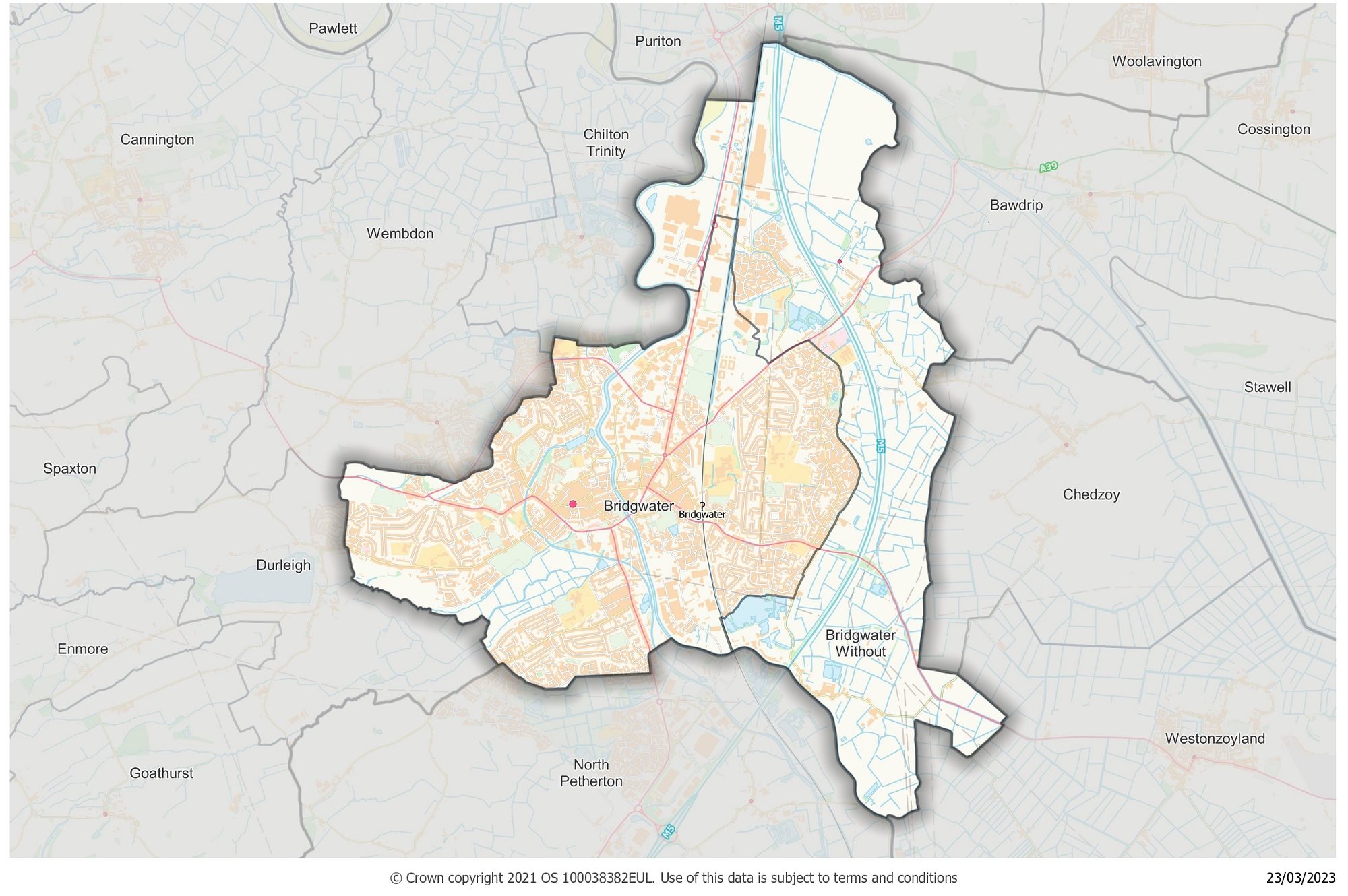 Bridgwater local community network area map