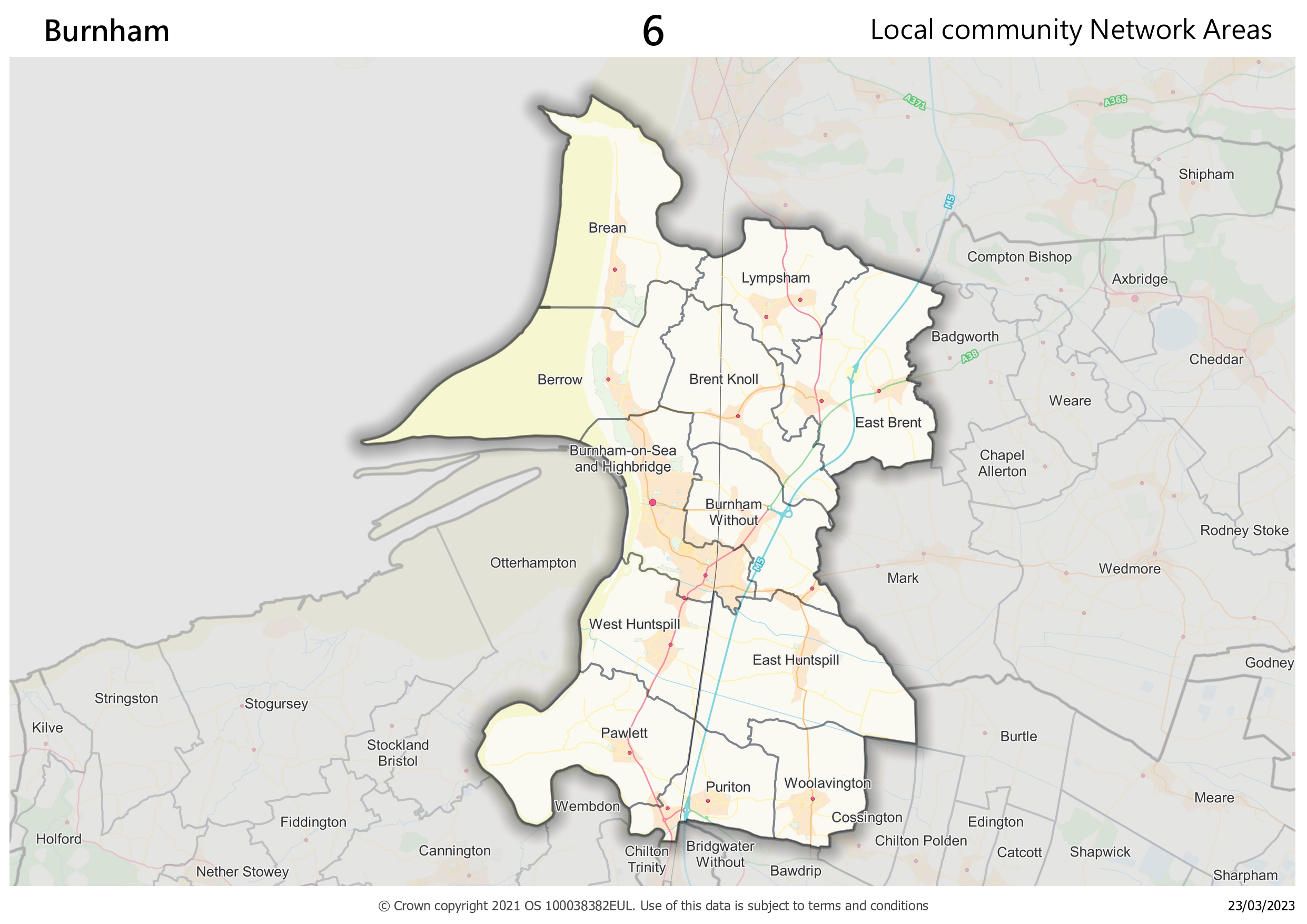 Burnham local community network map