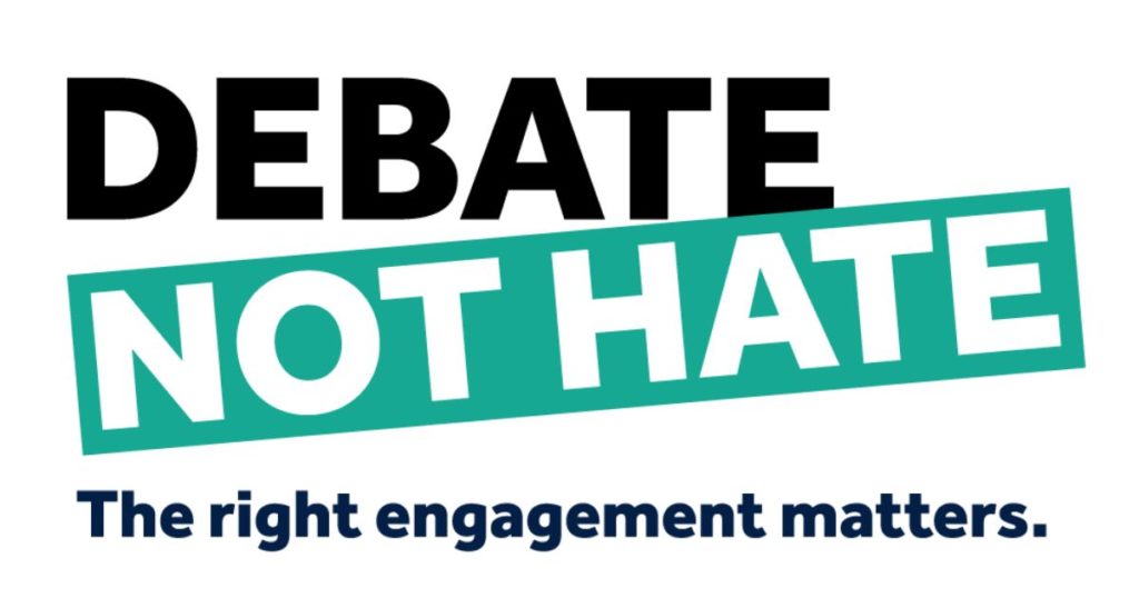 Debate Not Hate logo