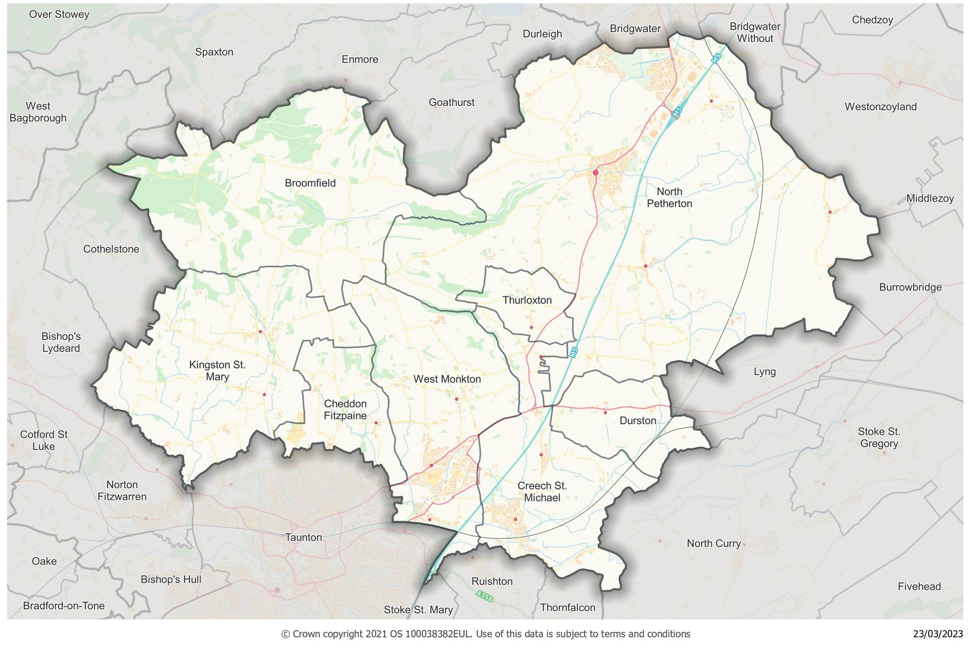 Hestercombe local community network area map