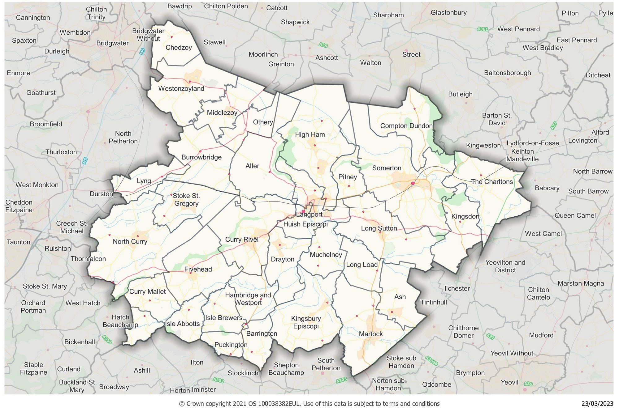 Levels and Moors local community network area map