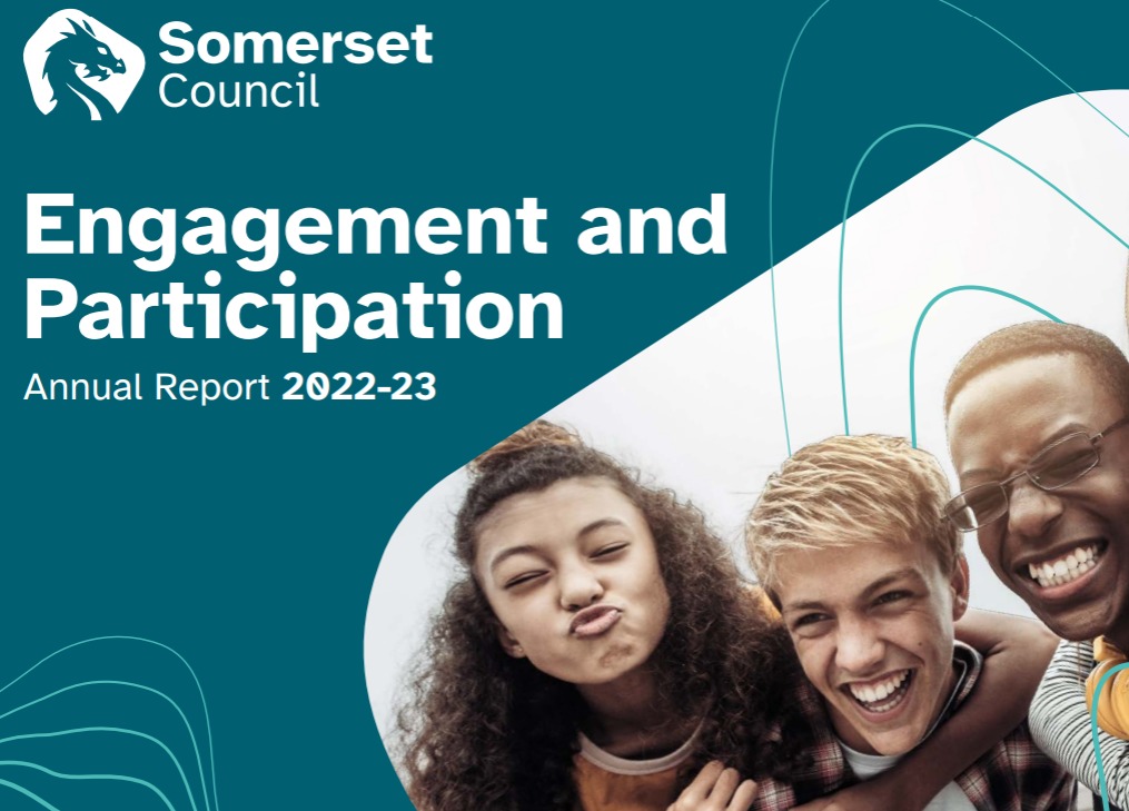 Engagement and Participation report banner featuring image of three children