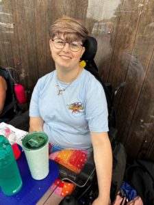 Young person eating lunch