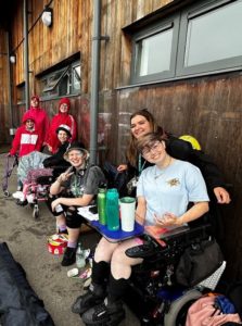 Unstoppables eating lunch