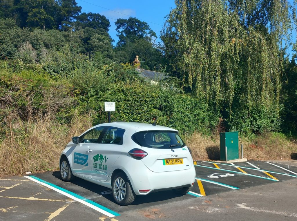 Electric Charging Point at Dunster