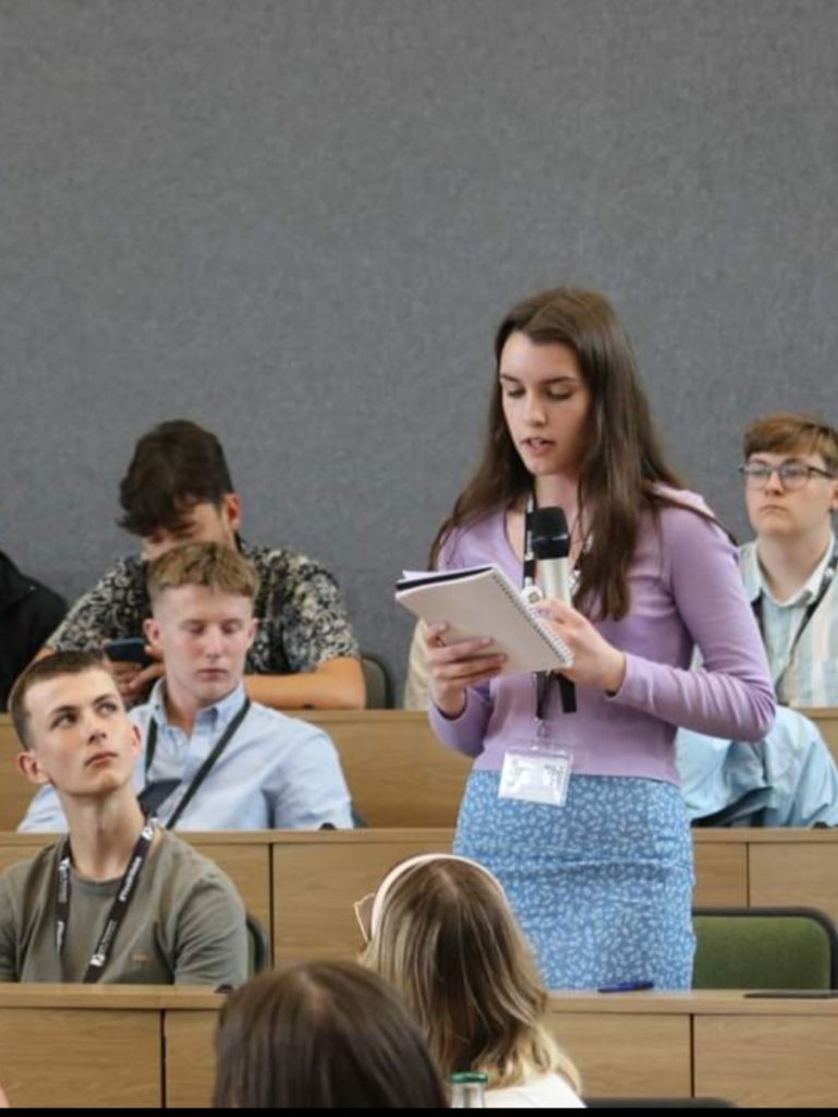 Ellie MYP speaks at the annual conference