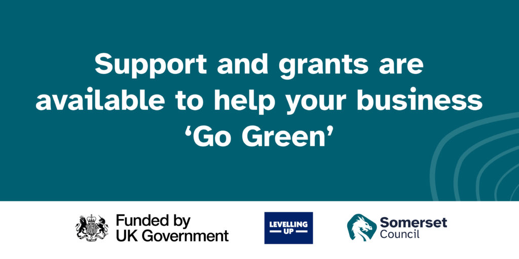 Graphic reads: support and grants available to help your business go green