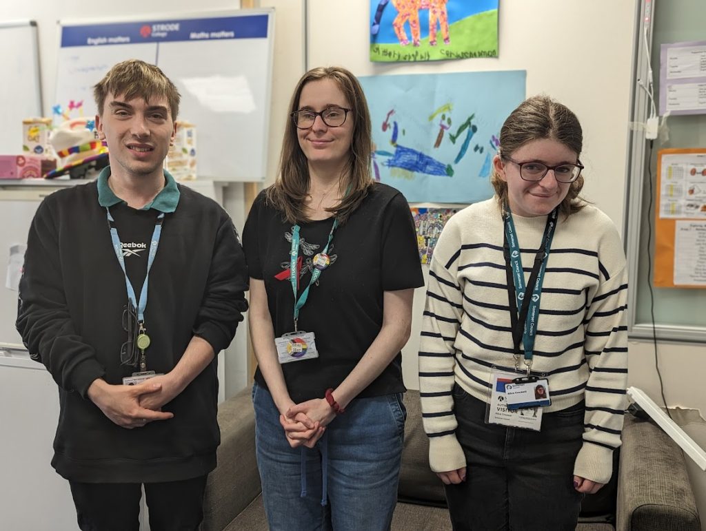 Alice meeting students from Strode College