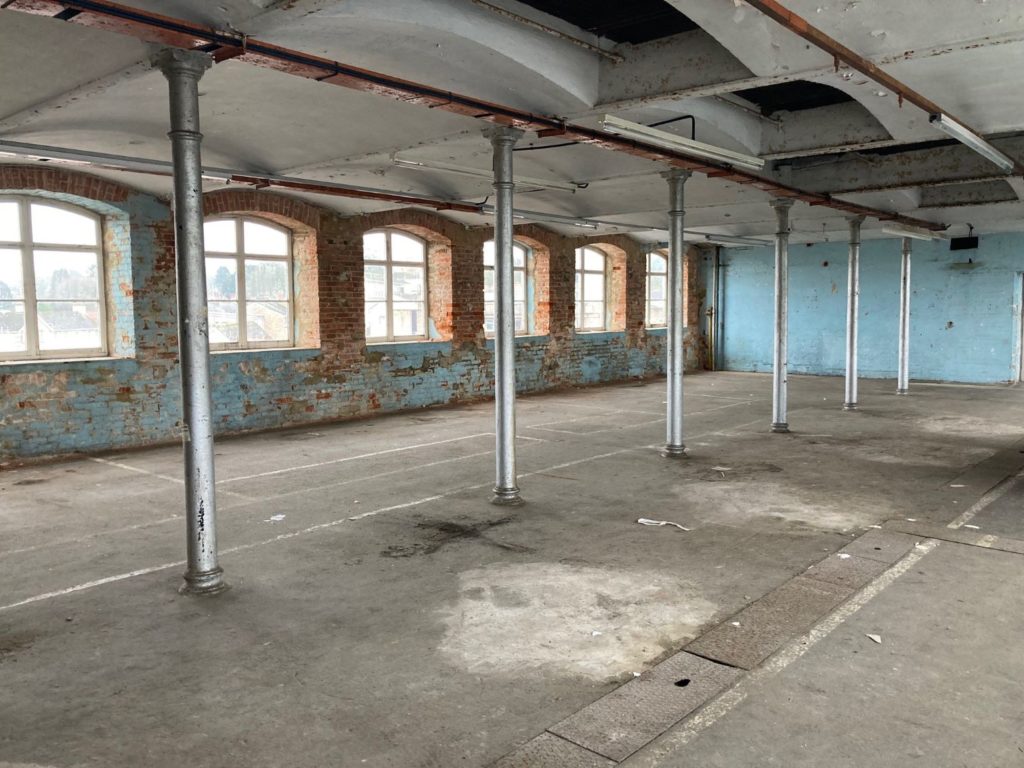 Boden Mill, interior derelict room