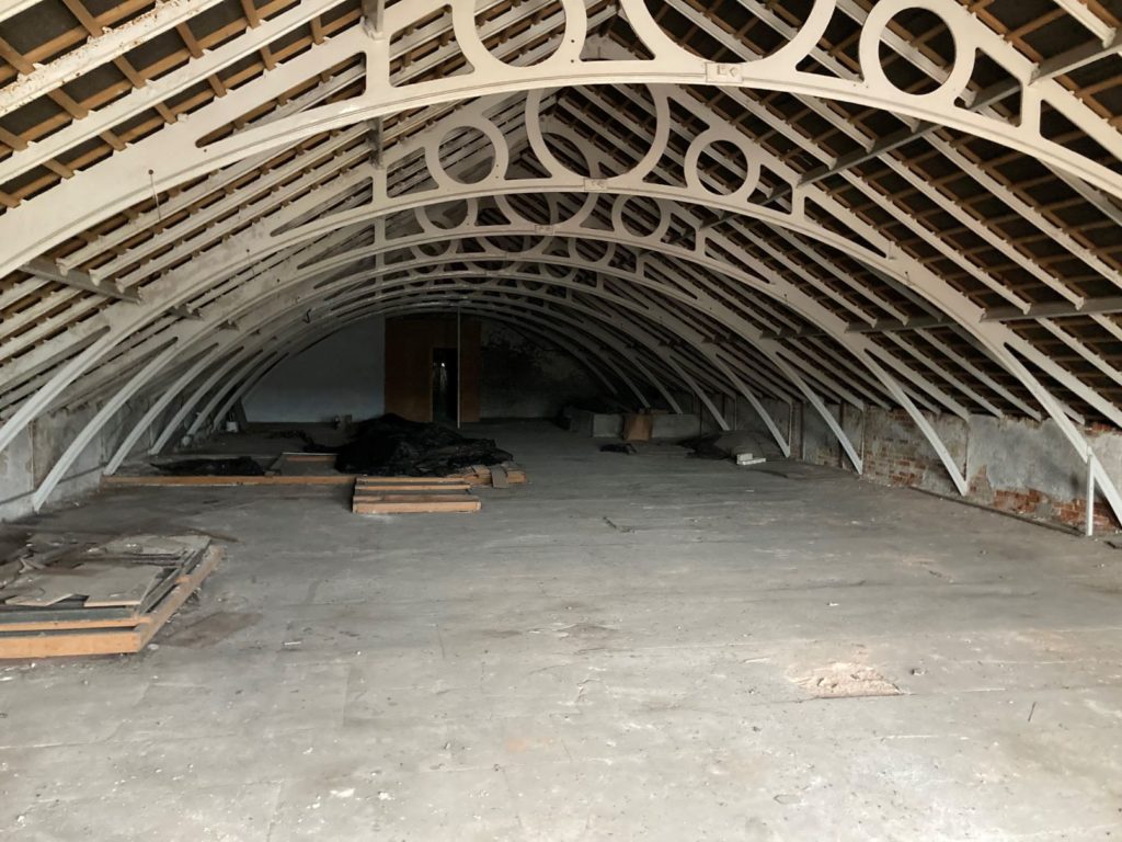 Boden Mill, interior derelict room