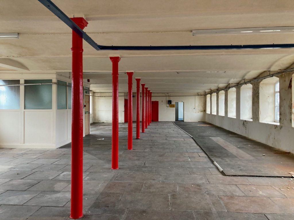 Boden Mill, interior derelict room