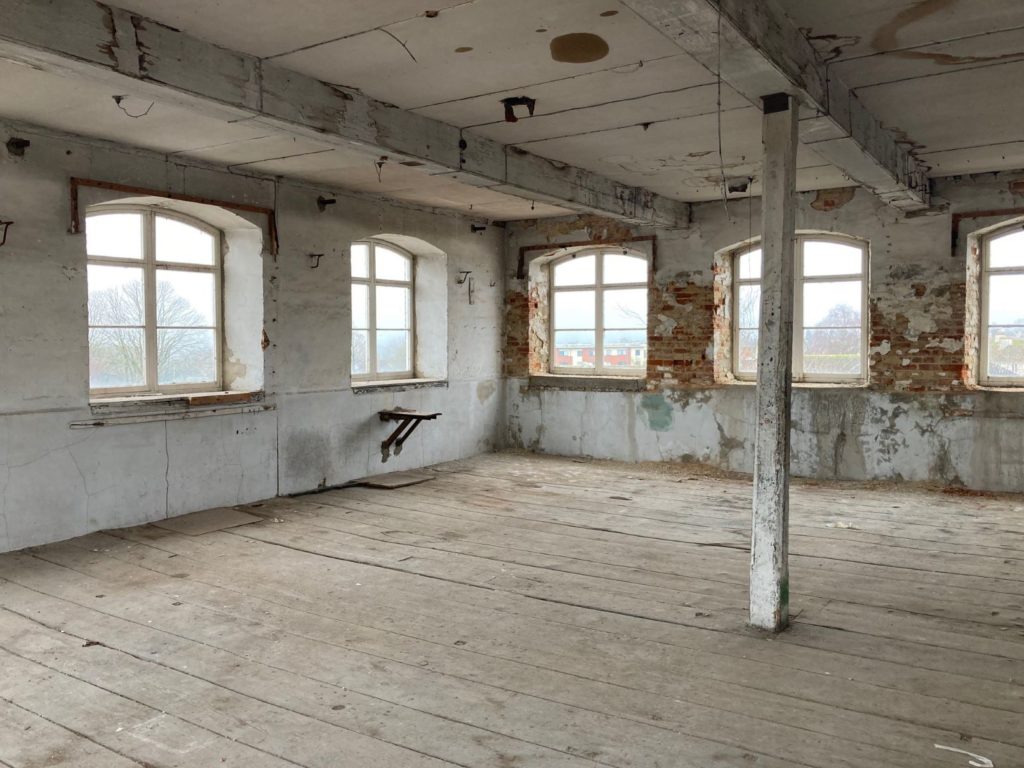 Boden Mill, interior derelict room