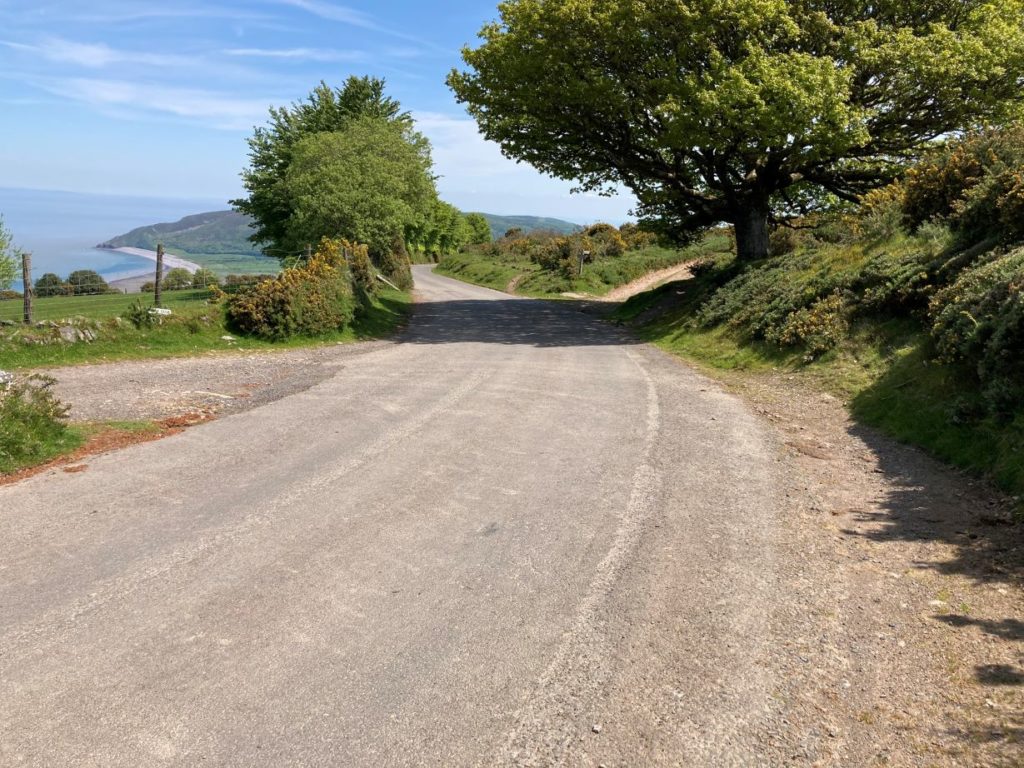 Porlock Scenic Toll Road with views of the sea