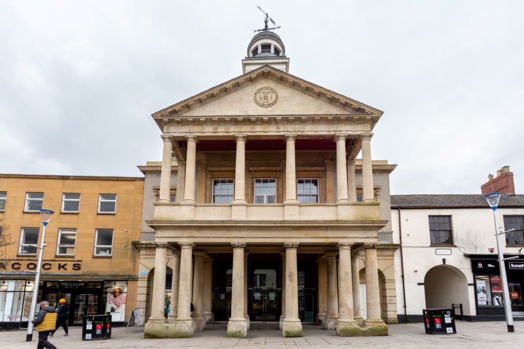 Chard Guildhall, exterior front view
