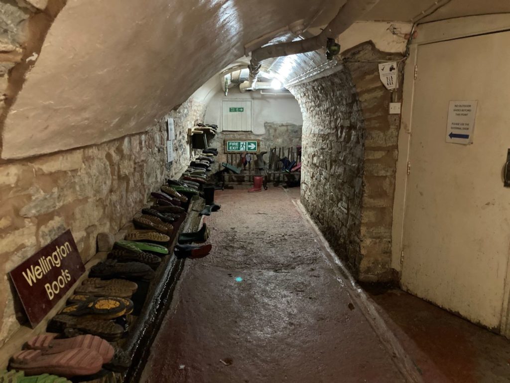 Kilve Court, interior building, boot room