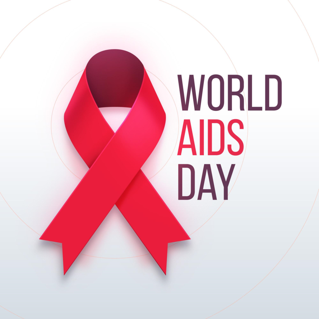 World Aids Day red ribbon logo