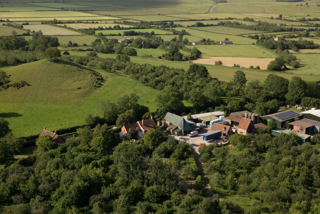 The Somerset Cider Brandy Company, aerial view