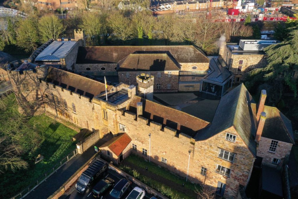 The Museum of Somerset, aerial view of the site