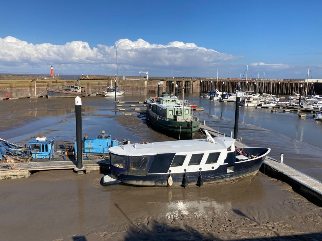 Watchet Harbour boats in marina