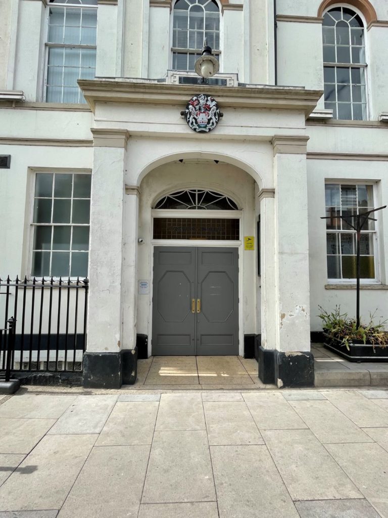 Bridgwater Town Hall Theatre, exterior entrance