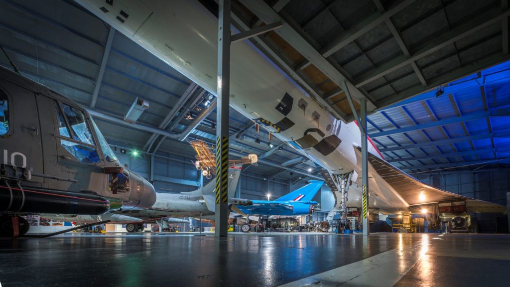 Fleet Air Arm Museum, interior, aeroplanes
