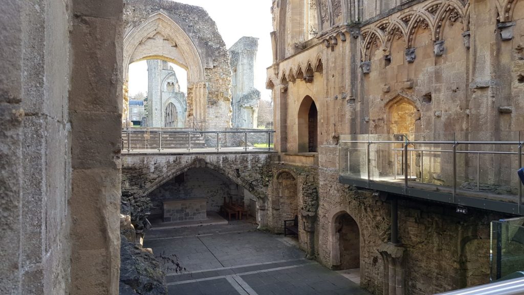Glastonbury Abbey, interior building