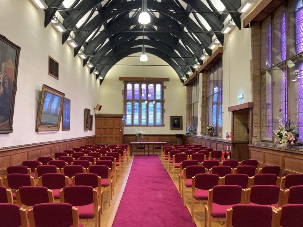 The Old Municipal Buildings, Taunton, interior room used for ceremonies