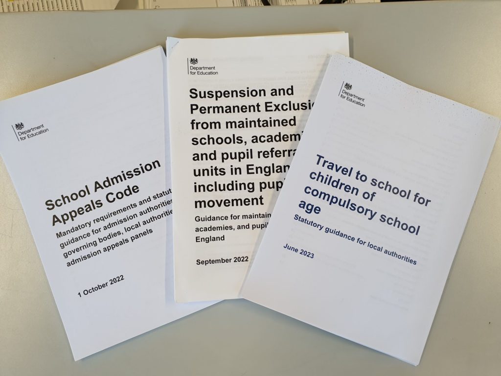 documents showing the type of work done by school appeals panel
