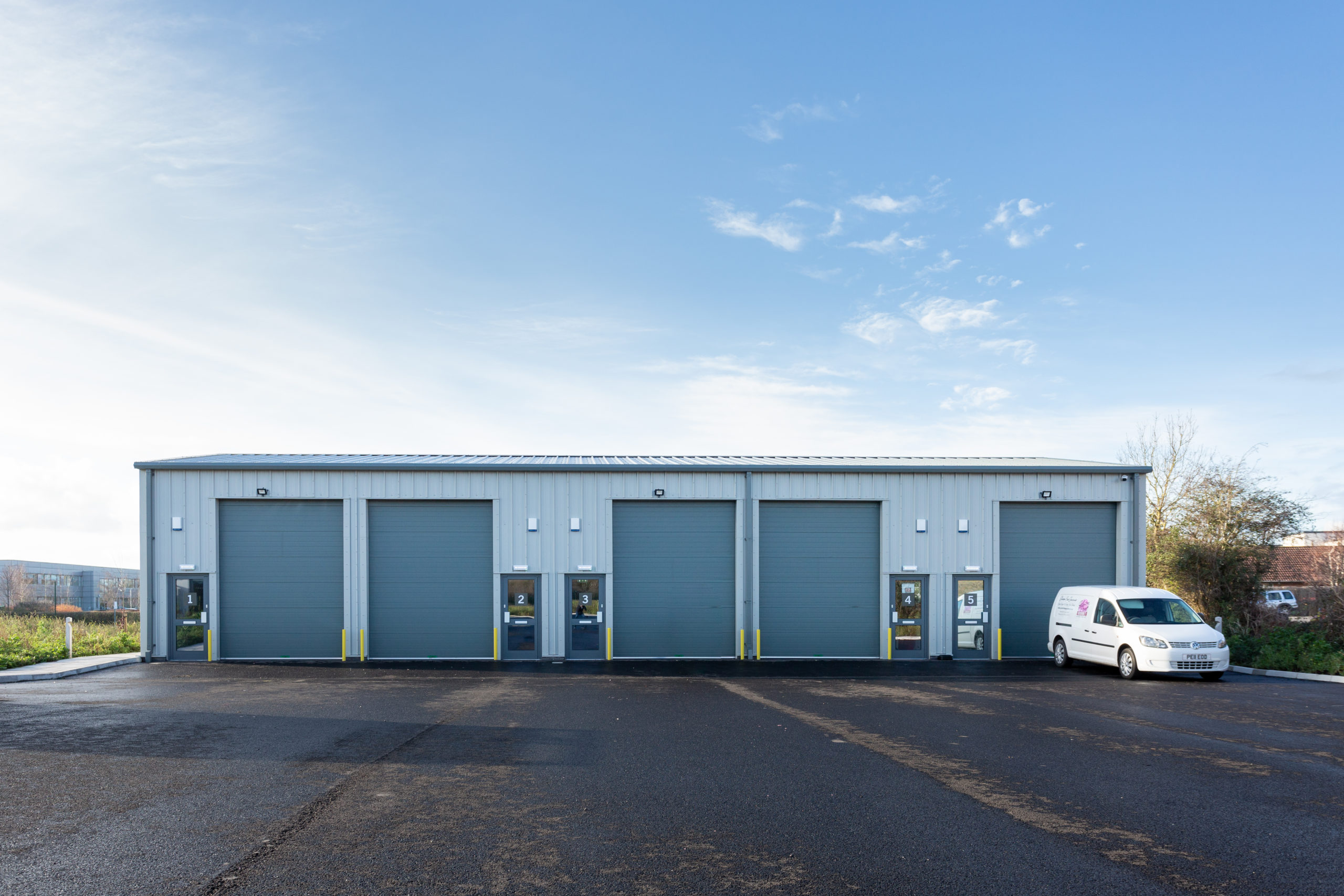 Photograph of industrial units in Wells