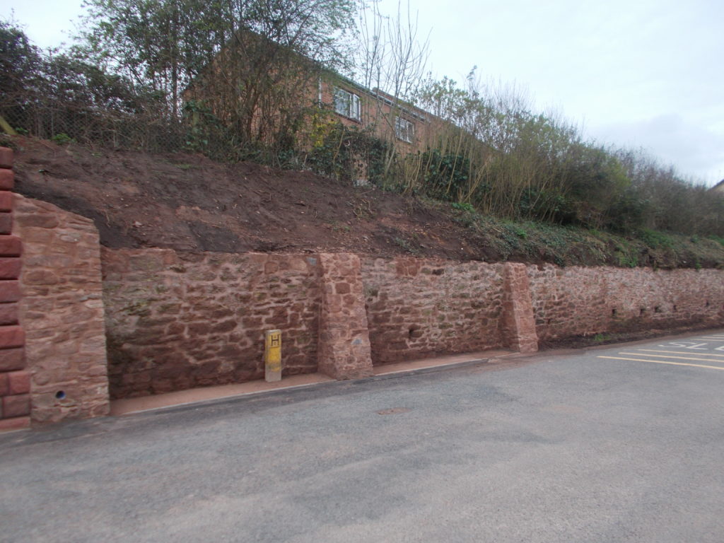 Repairs to wall on Cothelstone Road