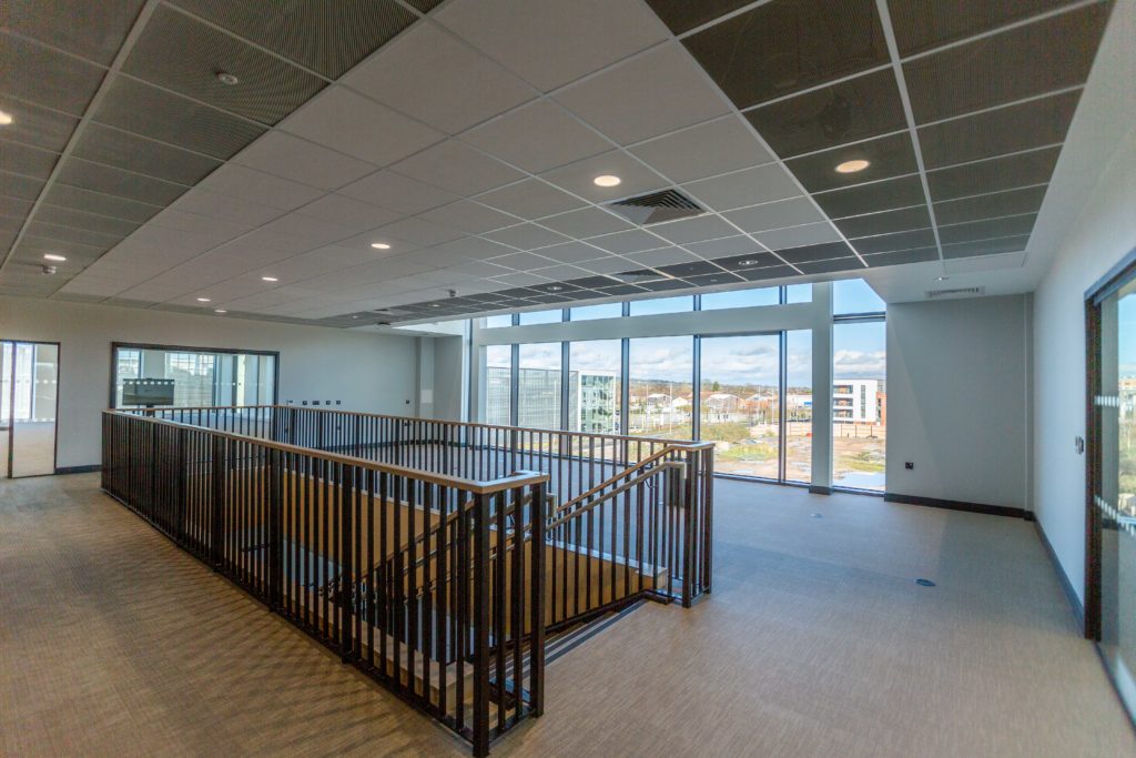 Firepool Centre for Digital Innovation - interior photograph showing a stairwell