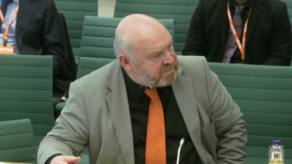 Council Leader Bill Revans at Parliament.