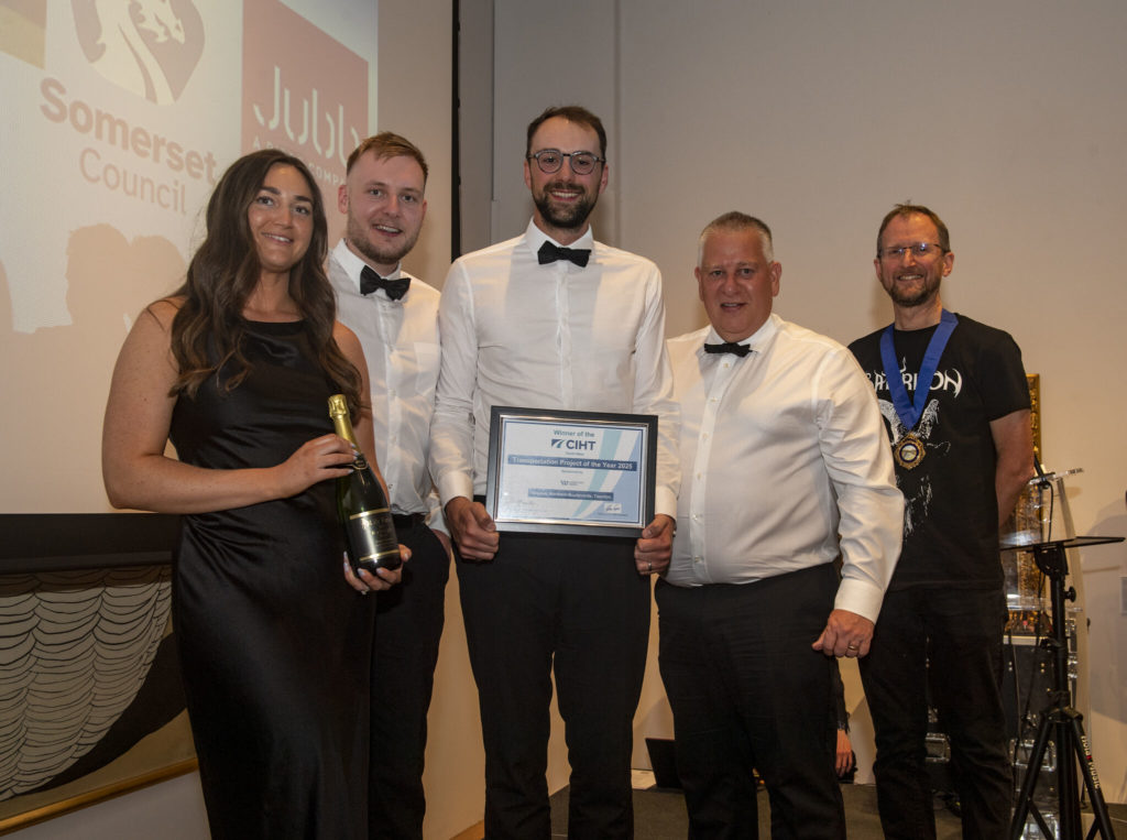 The successful Firepool team at the awards ceremony