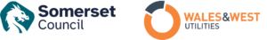 Somerset Council, Wales & West Utilities logo