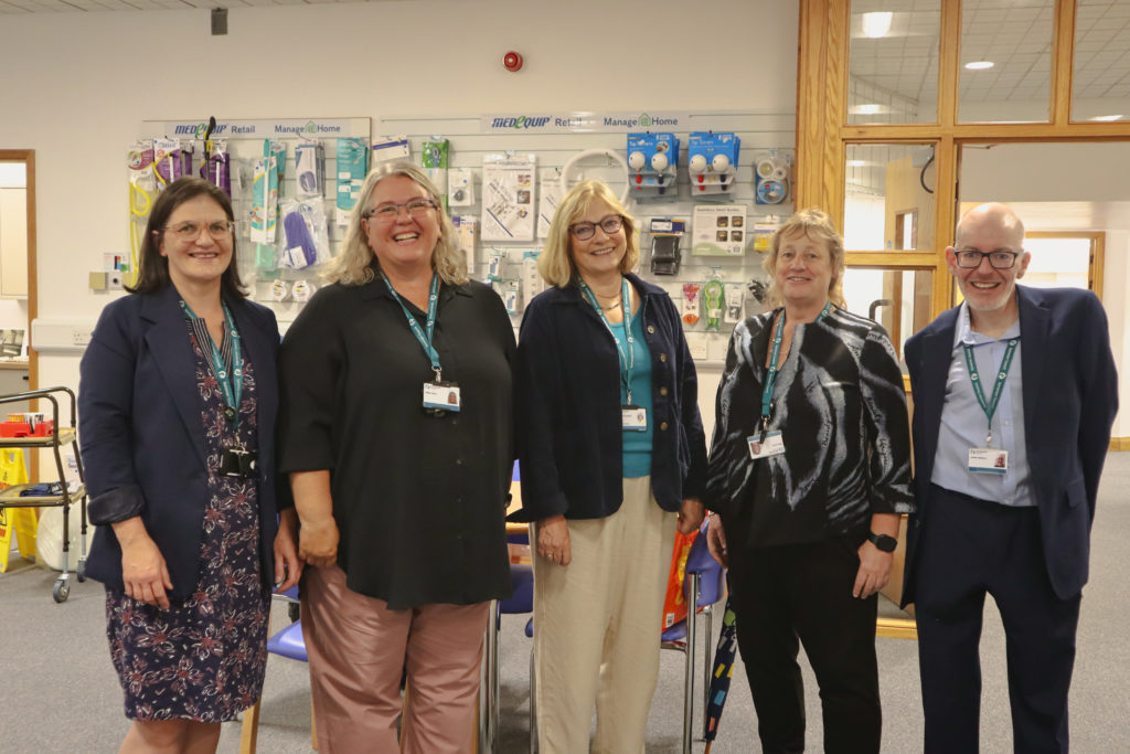 L-R: Jessica Rundle, Nikki Dyer, Cllr Sarah Wakefield, Mel Lock and Julian Bellew at the opening of Taunton’s SILC.