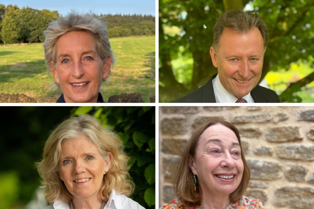 Collage of Mary Ellis JP, Nickie Gething, Alastair Martin and Linda Nash.