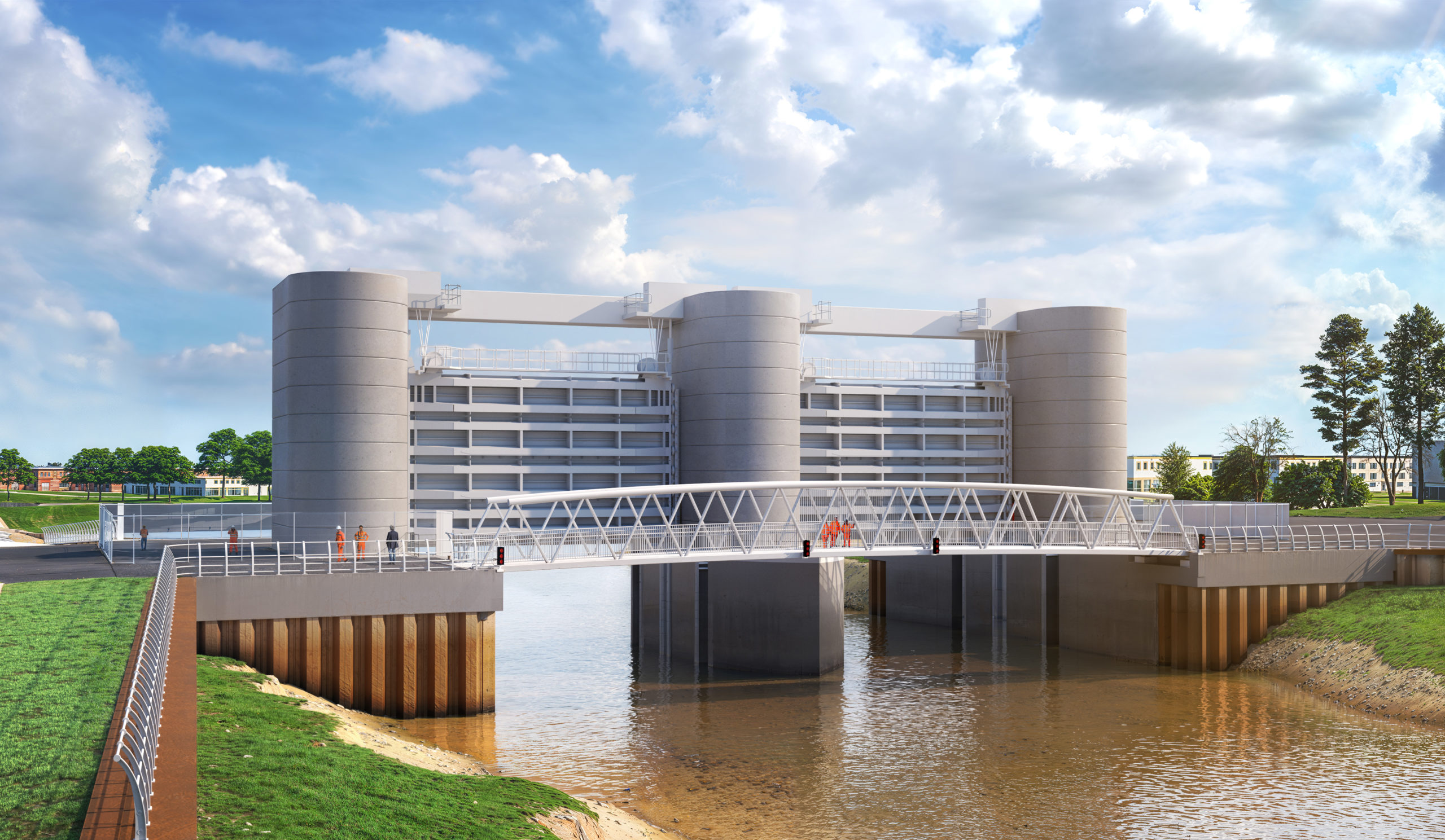 An early visual of how the structure will start to look and operate