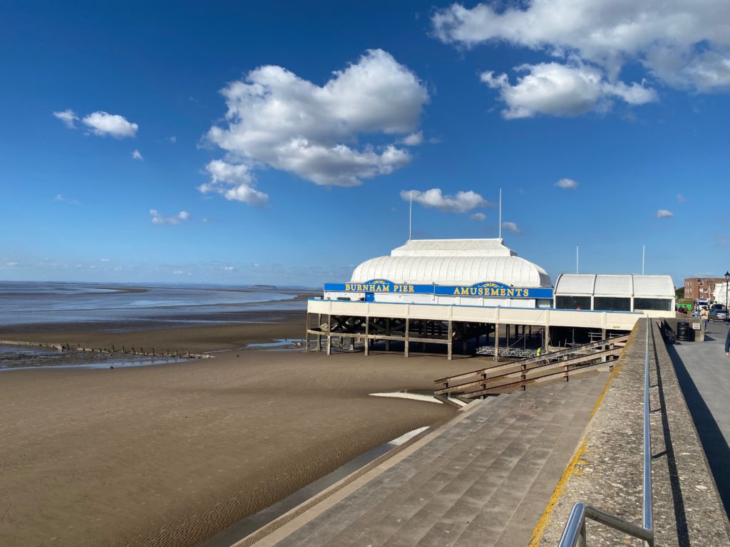 Burnham on Sea beach and promenade, exterior