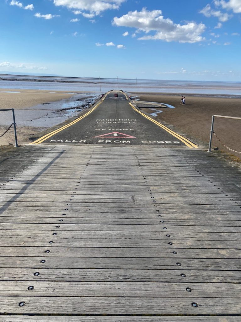 Burnham on Sea beach and promenade, exterior